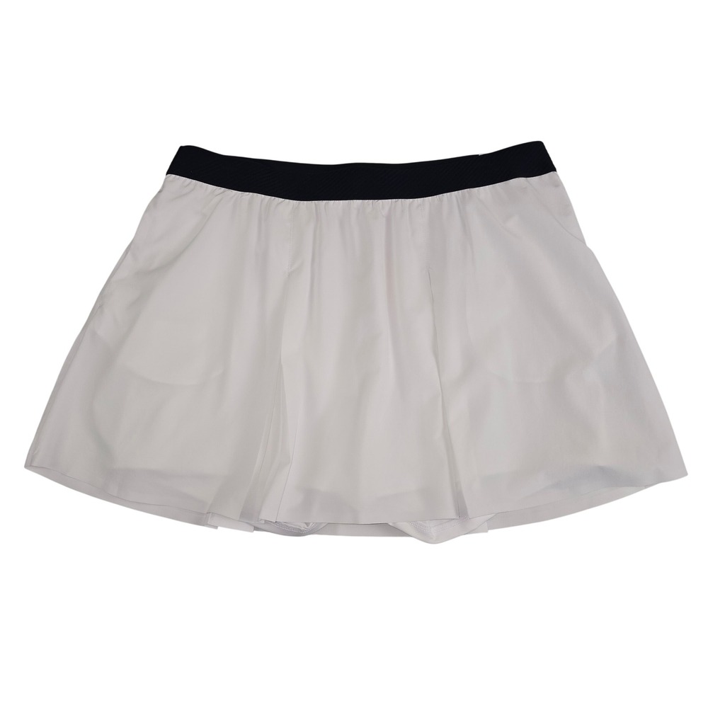 NWT Puma Women's Pleated Golf Skirt Skort High Waist UPF 30 White Navy XL